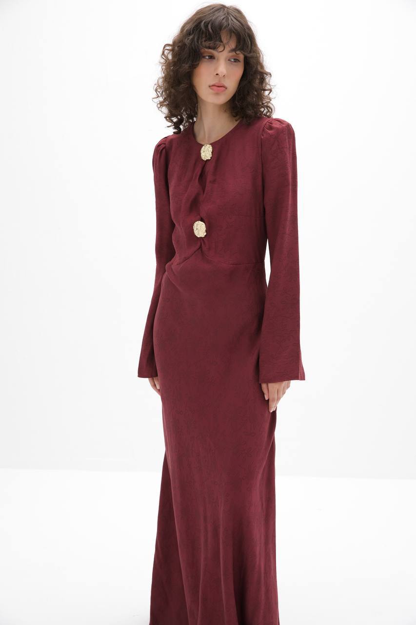 Olive Bloom Maxi Dress – Bild 4
