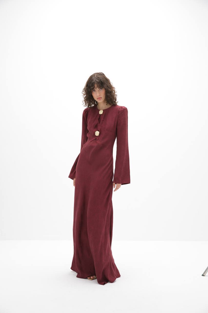 Olive Bloom Maxi Dress – Bild 5