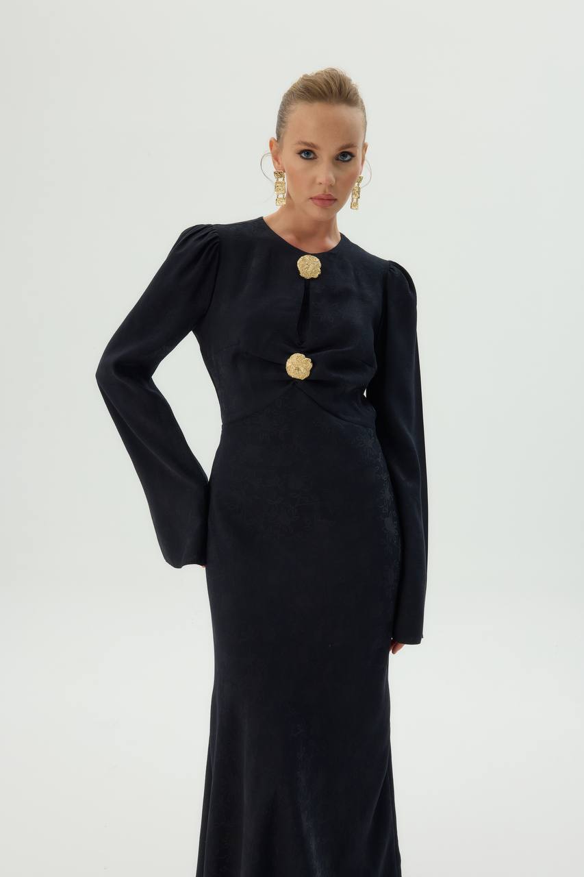 Olive Bloom Maxi Dress – Bild 8