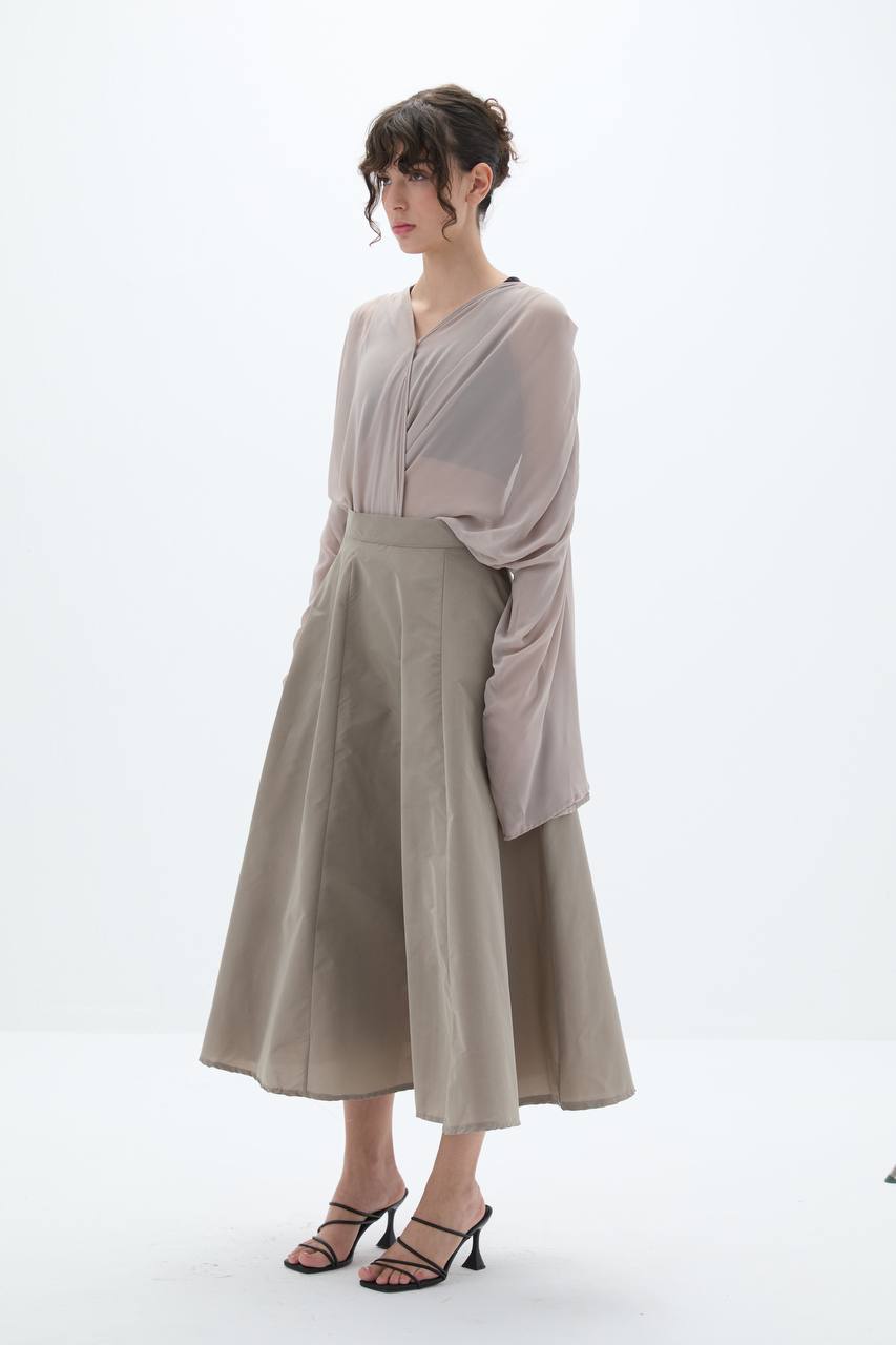 Luna Drape Blouse – Bild 3