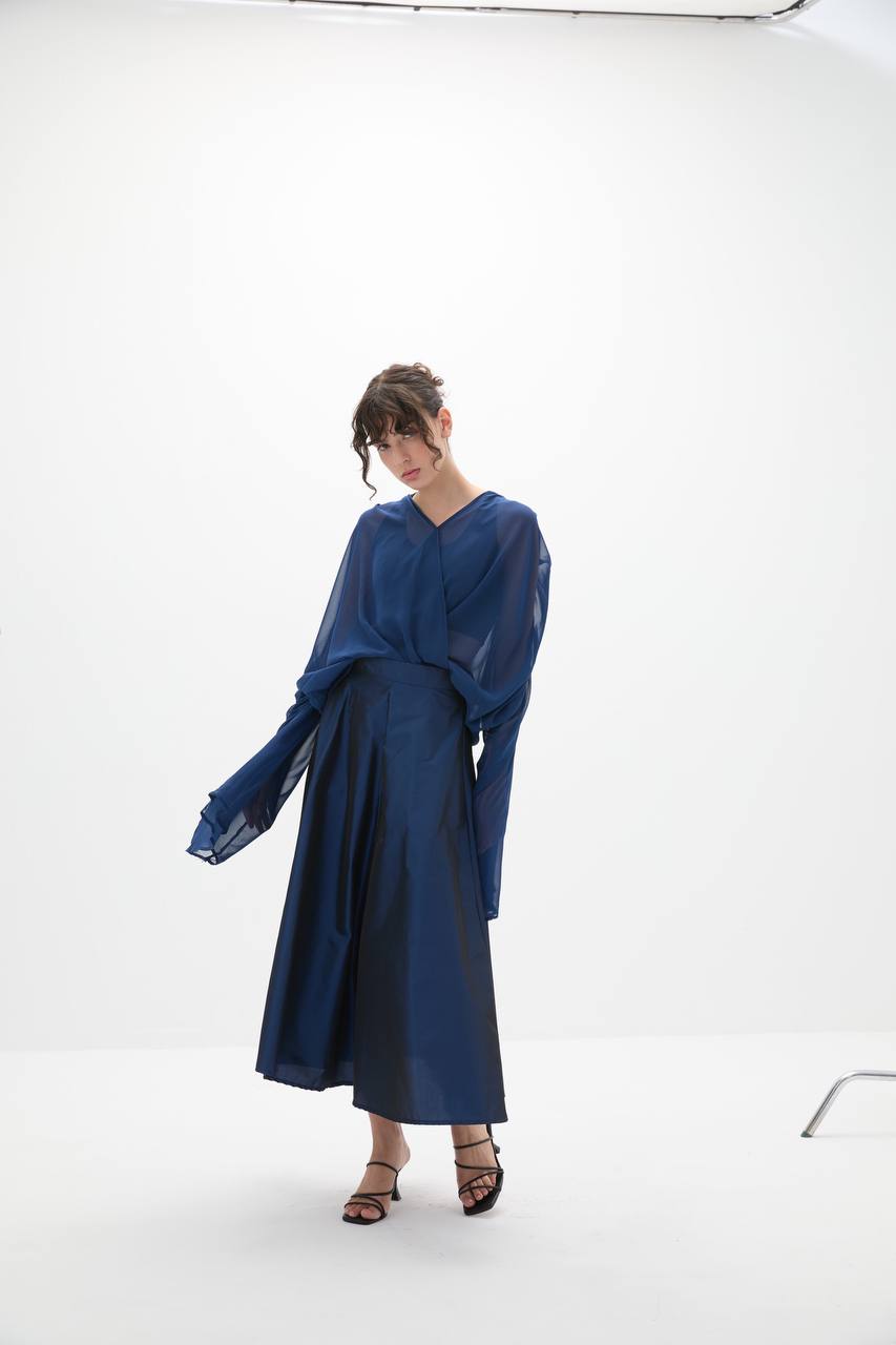 Luna Drape Blouse – Bild 7