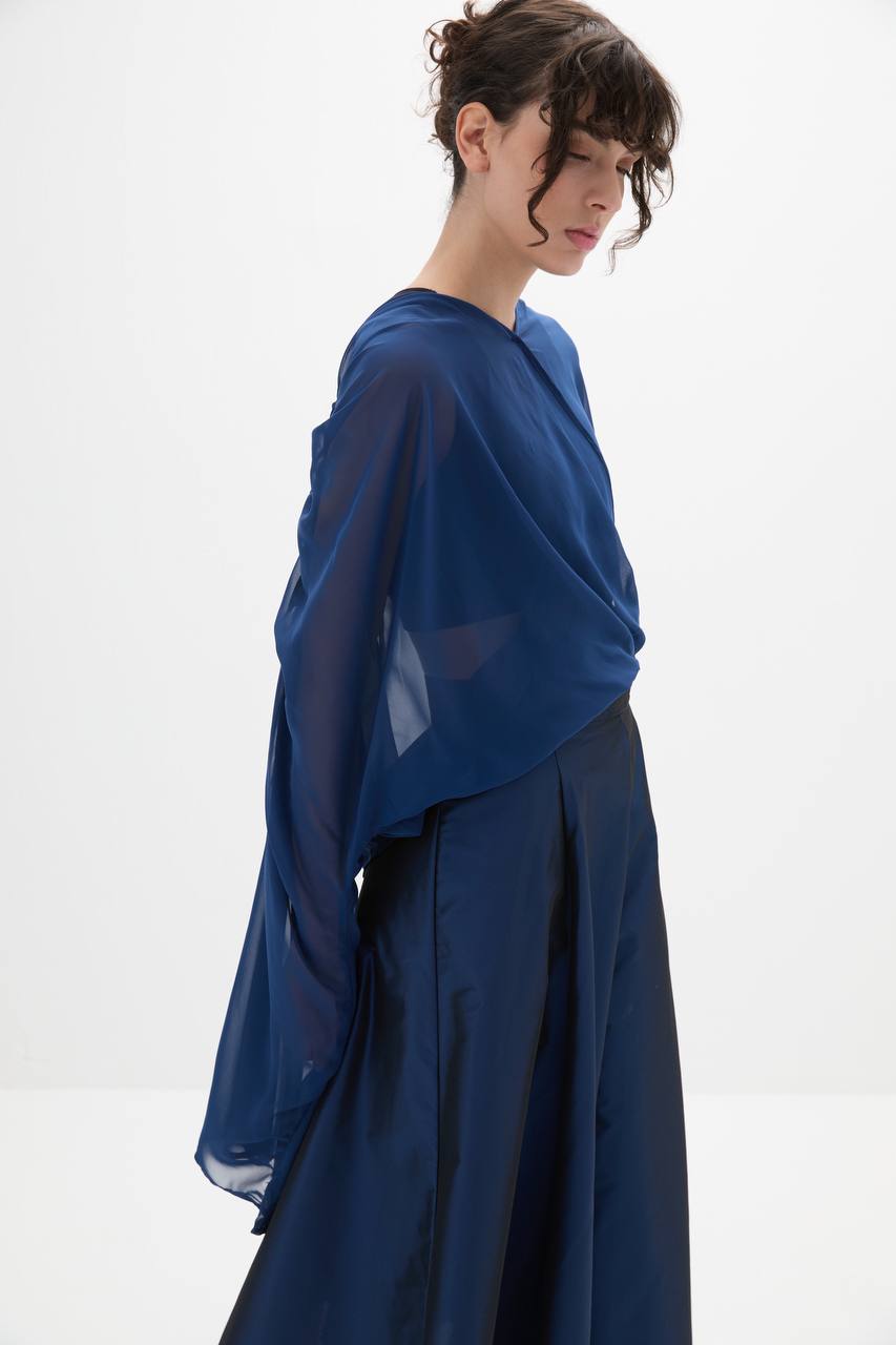 Luna Drape Blouse – Bild 5