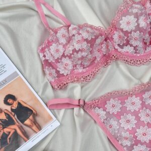 Blush Blossom Lace Set