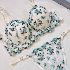 Aurelia Blue Blossom Lingerie Set