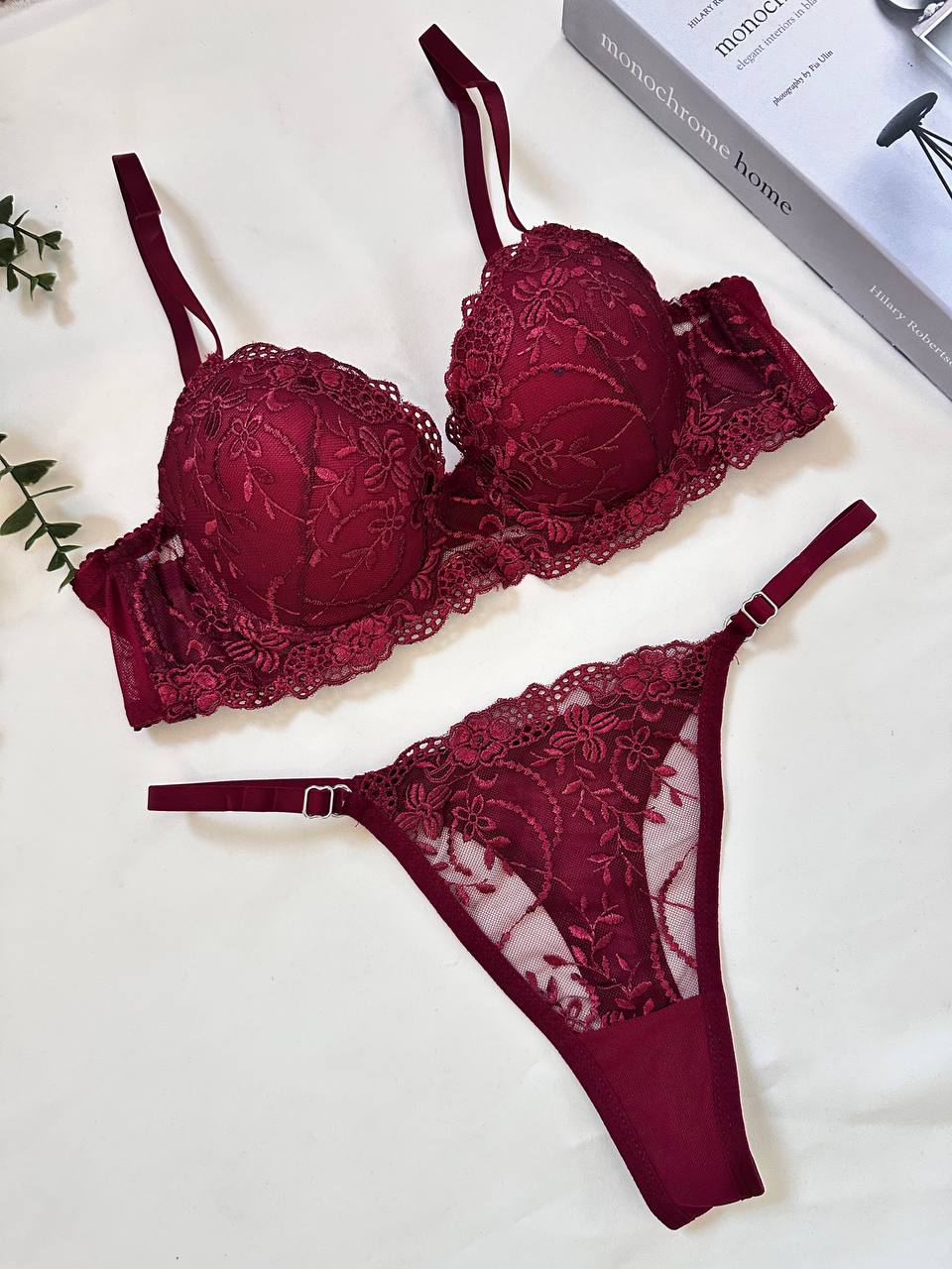 Midnight Bloom Lace Lingerie Set – Bild 3