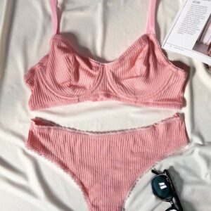 Blush Daisy Cotton Lingerie Set