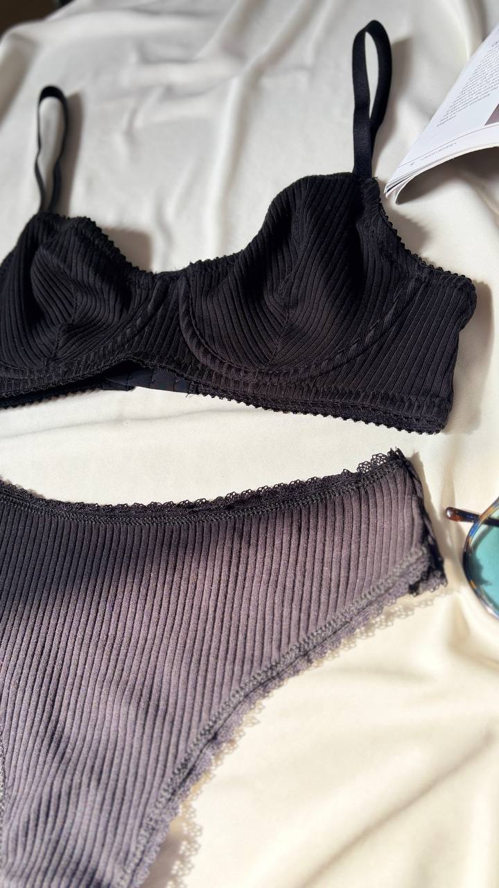 Blush Daisy Baumwolle Dessous Set – Bild 3