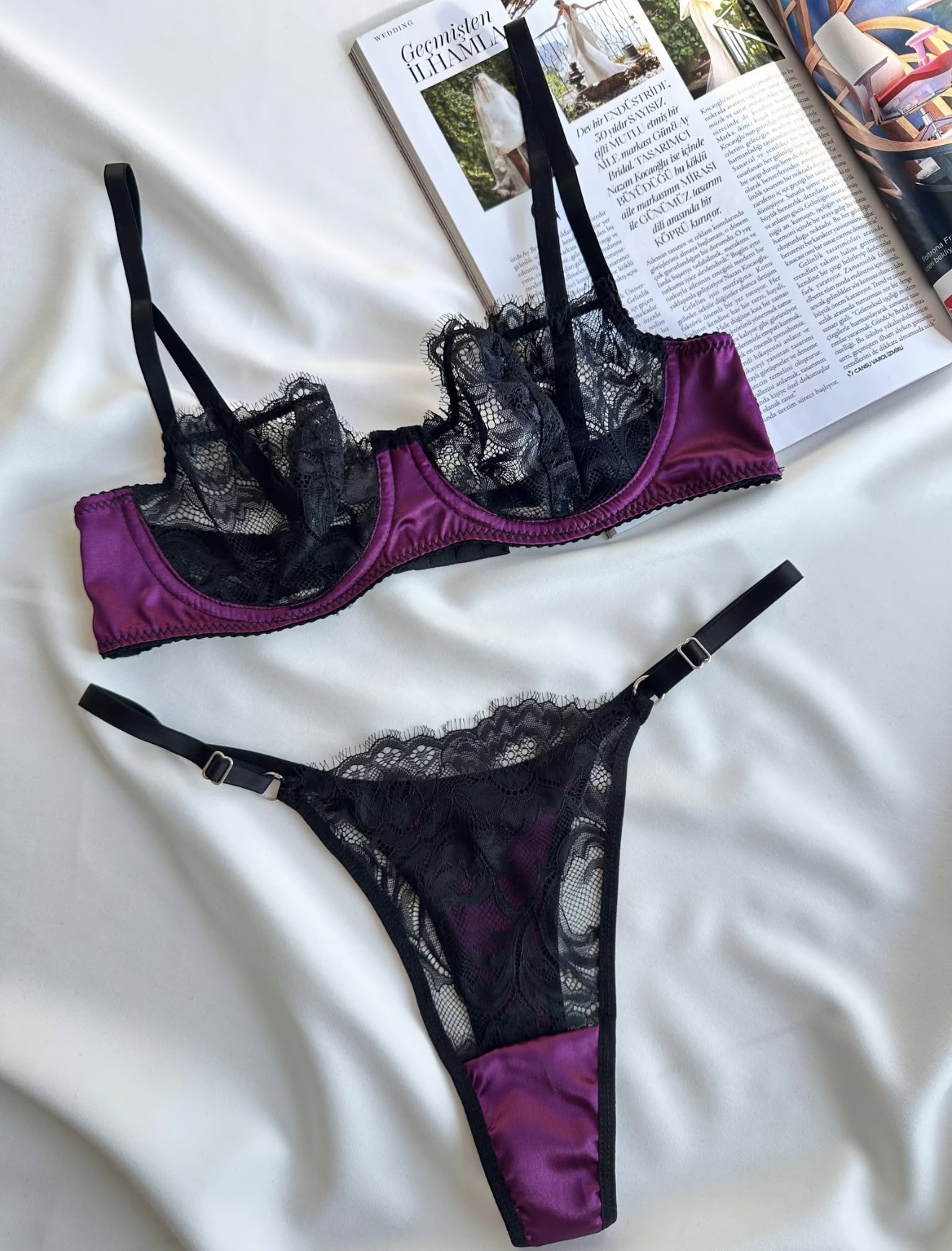 midnight-plum-satin-lace-lingerie-set